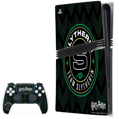Wizarding Worlds Harry Potter Team Slytherin PS5 Pro Bundle Skin