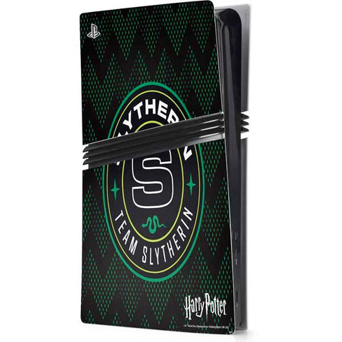 Wizarding Worlds Harry Potter Team Slytherin PS5 Pro Console Skin