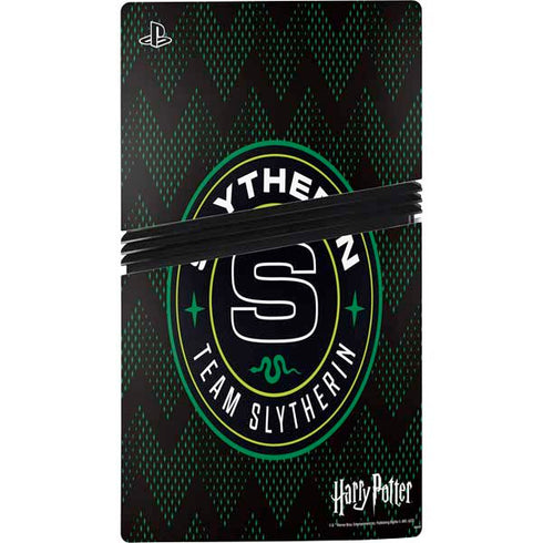 Wizarding Worlds Harry Potter Team Slytherin PS5 Pro Console Skin