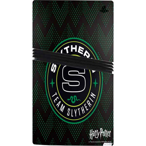 Wizarding Worlds Harry Potter Team Slytherin PS5 Pro Console Skin
