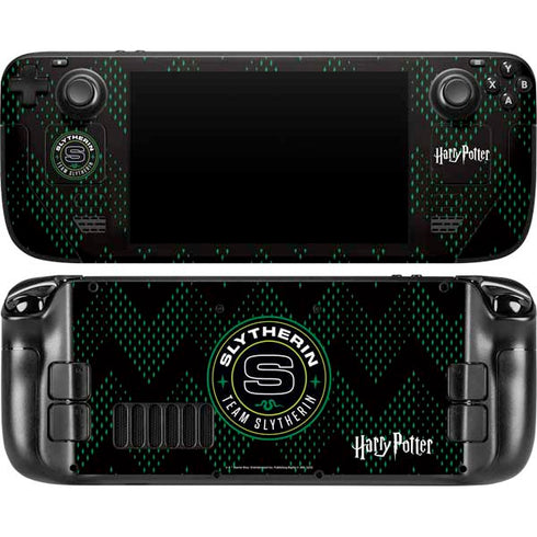 Wizarding Worlds Harry Potter Team Slytherin Steam Deck Handheld Gaming Computer OLED Skin