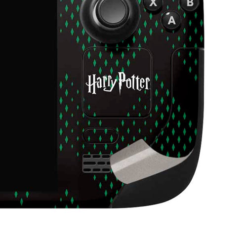 Wizarding Worlds Harry Potter Team Slytherin Steam Deck Handheld Gaming Computer OLED Skin