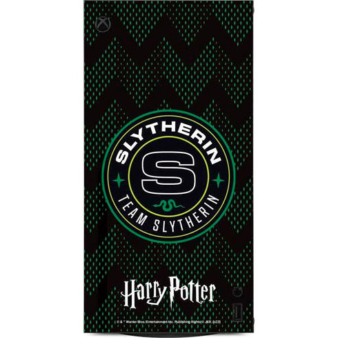 Wizarding Worlds Harry Potter Team Slytherin XBox Series X Digital Edition Console Skin