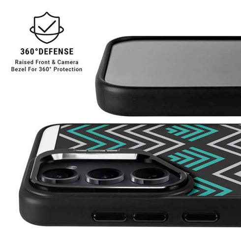 Techno Chevron Galaxy S25 Kickstand Case