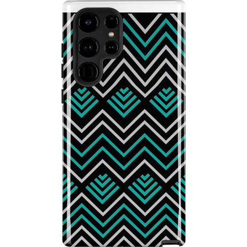 Techno Chevron Galaxy Cases