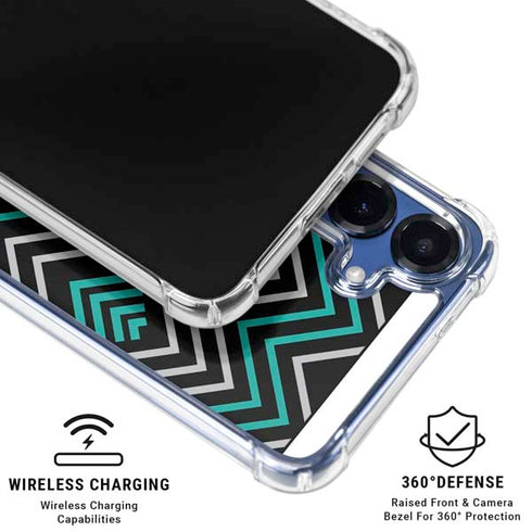 Techno Chevron Galaxy S25 Plus Clear Case