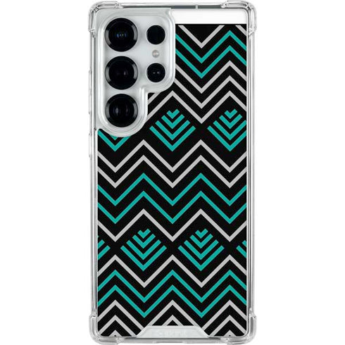 Techno Chevron Galaxy S26 Ultra Clear Case