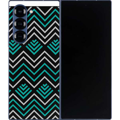 Techno Chevron Galaxy Z Fold6 Skin