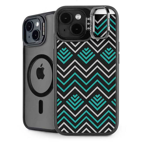 Techno Chevron iPhone 14 Kickstand Case
