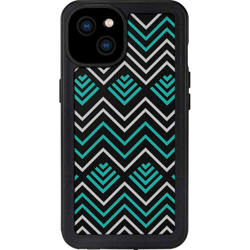 Techno Chevron iPhone 15 Plus Waterproof Case