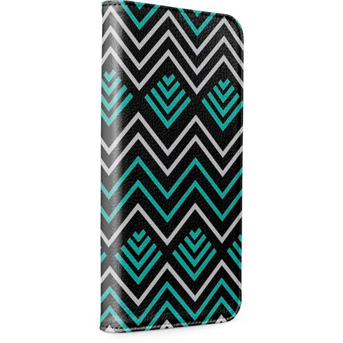 Techno Chevron iPhone 15 Pro Folio Case