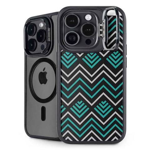 Techno Chevron iPhone 15 Pro Kickstand Case