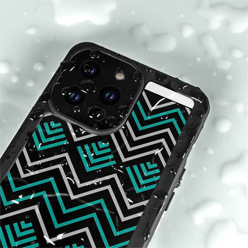 Techno Chevron iPhone 15 Pro Waterproof Case