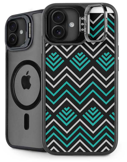Techno Chevron iPhone 16 Kickstand Case