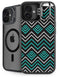 Techno Chevron iPhone 16 Kickstand Case