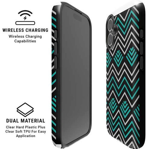 Techno Chevron iPhone 16 Magsafe Impact Case
