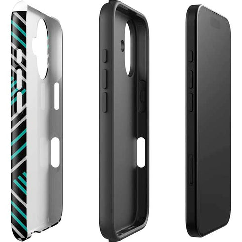 Techno Chevron iPhone 16 Plus Impact Case