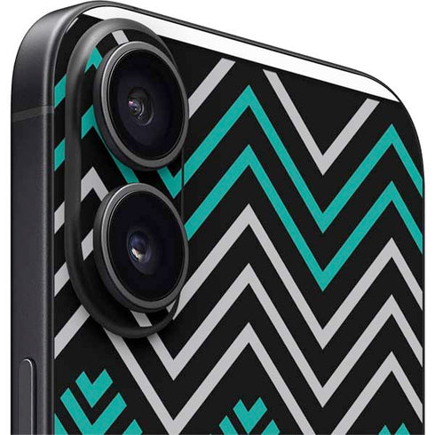 Techno Chevron iPhone 16 Plus Skin