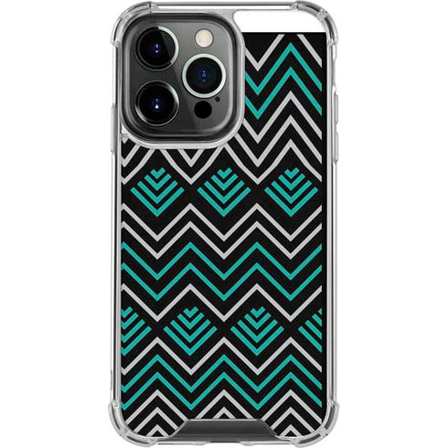 Techno Chevron iPhone 16 Pro Clear Case