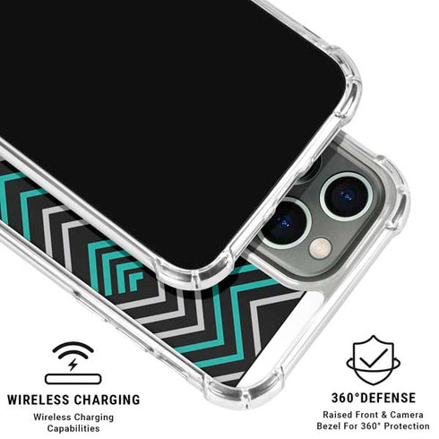 Techno Chevron iPhone 16 Pro Max Clear Case