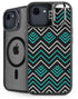 Techno Chevron iPhone 16e Kickstand Case
