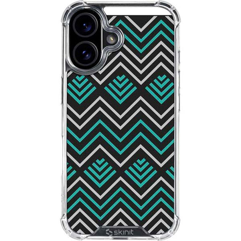 Techno Chevron iPhone 17 Clear Case