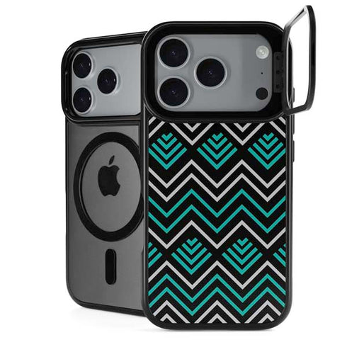 Techno Chevron iPhone 18 Pro Kickstand Case