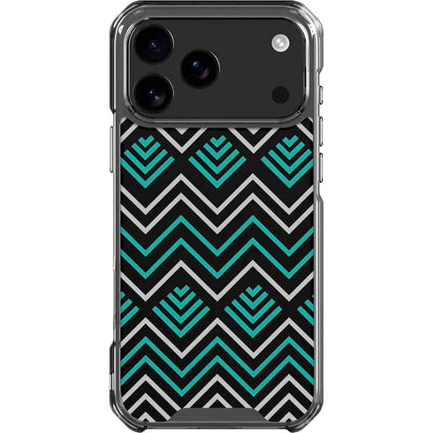 Techno Chevron iPhone 18 Pro Max Clear Case