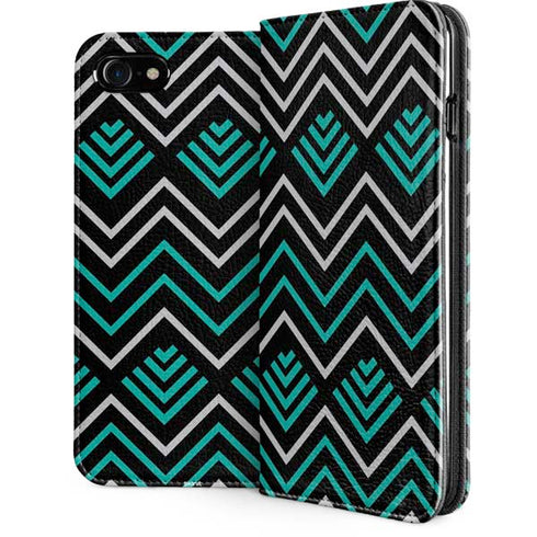 Techno Chevron iPhone SE (2nd & 3rd Gen) Folio Case
