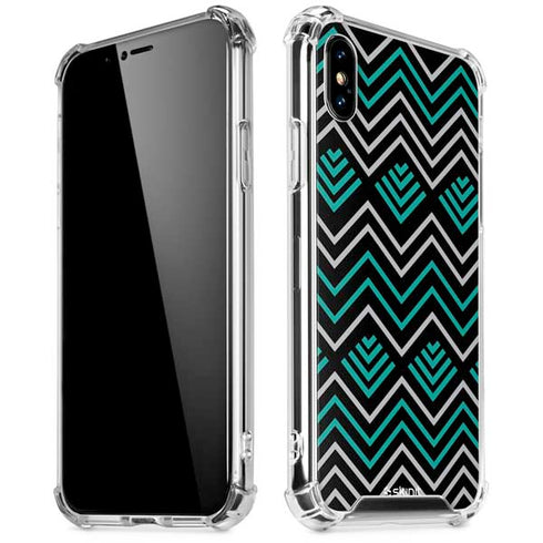 Techno Chevron iPhone X/XS Clear Case