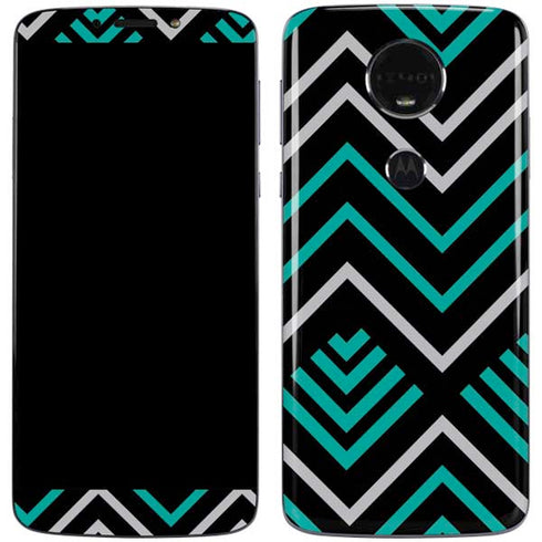 Techno Chevron Moto E5 Plus Skin