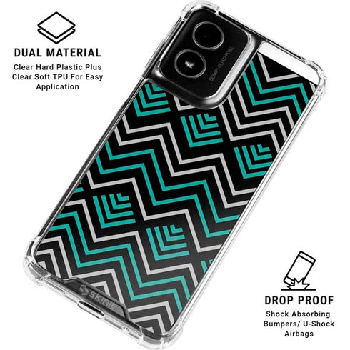Techno Chevron Moto G Power 5G (2024) Clear Case