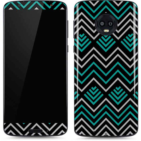 Techno Chevron Moto G6 Skin