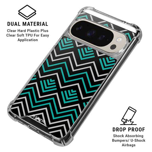 Techno Chevron Pixel 9/9 Pro Clear Case