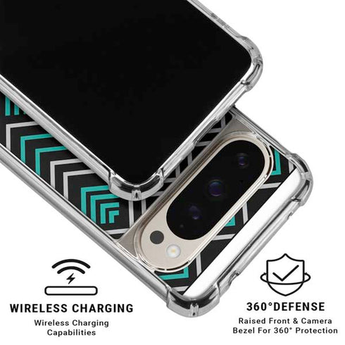 Techno Chevron Pixel 9/9 Pro Clear Case