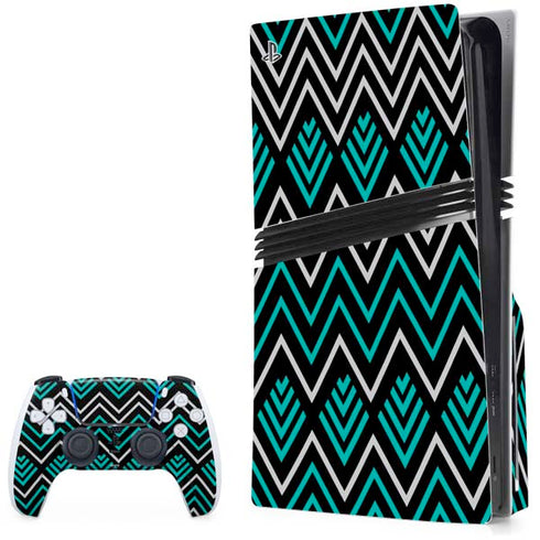 Techno Chevron PS5 Pro Disk Bundle Skin