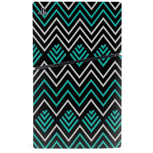 Techno Chevron PS5 Slim Digital Edition Console Skin