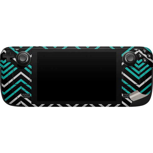 Techno Chevron Steam Deck Handheld Gaming Computer Skin