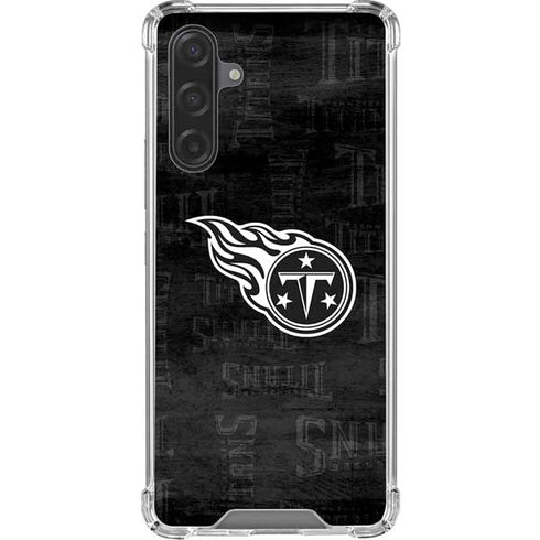 NFL Tennessee Titans Black & White Galaxy A17 Clear Case