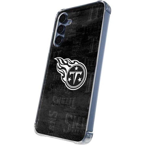 NFL Tennessee Titans Black & White Galaxy A35 5G Clear Case
