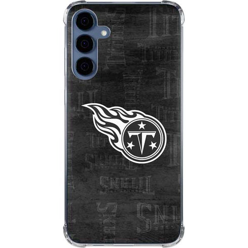 NFL Tennessee Titans Black & White Galaxy A55 5G Clear Case