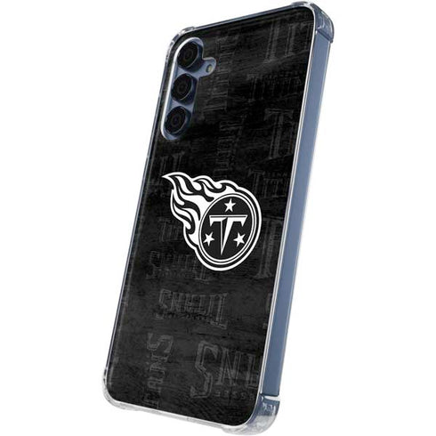 NFL Tennessee Titans Black & White Galaxy A55 5G Clear Case