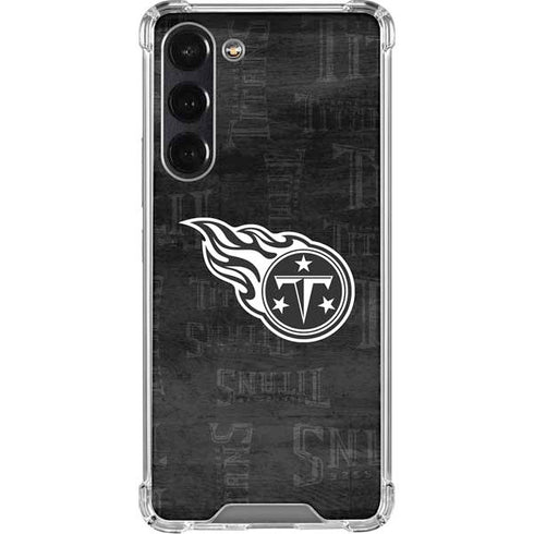 NFL Tennessee Titans Black & White Galaxy S24 FE Clear Case
