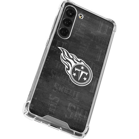 NFL Tennessee Titans Black & White Galaxy S24 FE Clear Case