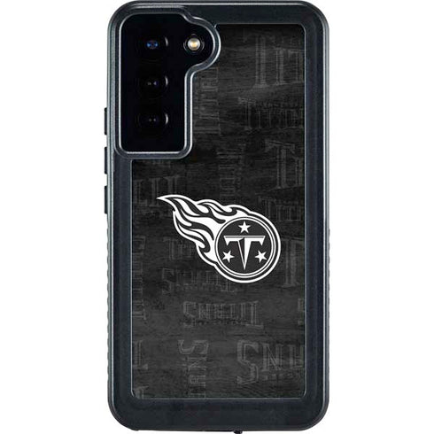 NFL Tennessee Titans Black & White Galaxy S24 Plus Waterproof Case