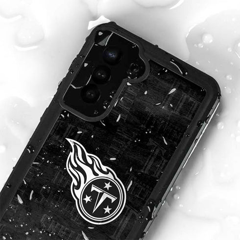 NFL Tennessee Titans Black & White Galaxy S24 Plus Waterproof Case