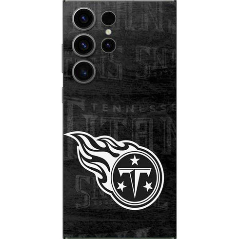 NFL Tennessee Titans Black & White Galaxy S25 Ultra Skin
