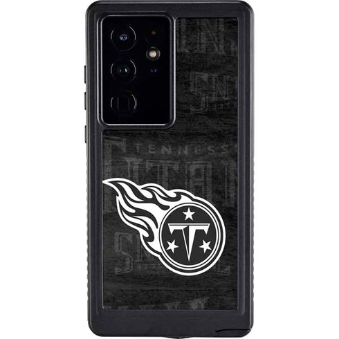 NFL Tennessee Titans Black & White Galaxy S24 Ultra Waterproof Case