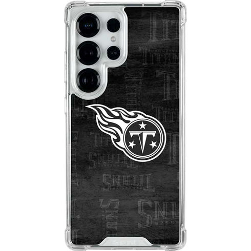 NFL Tennessee Titans Black & White Galaxy S25 Ultra Clear Case