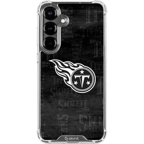 NFL Tennessee Titans Black & White Galaxy S26 Clear Case